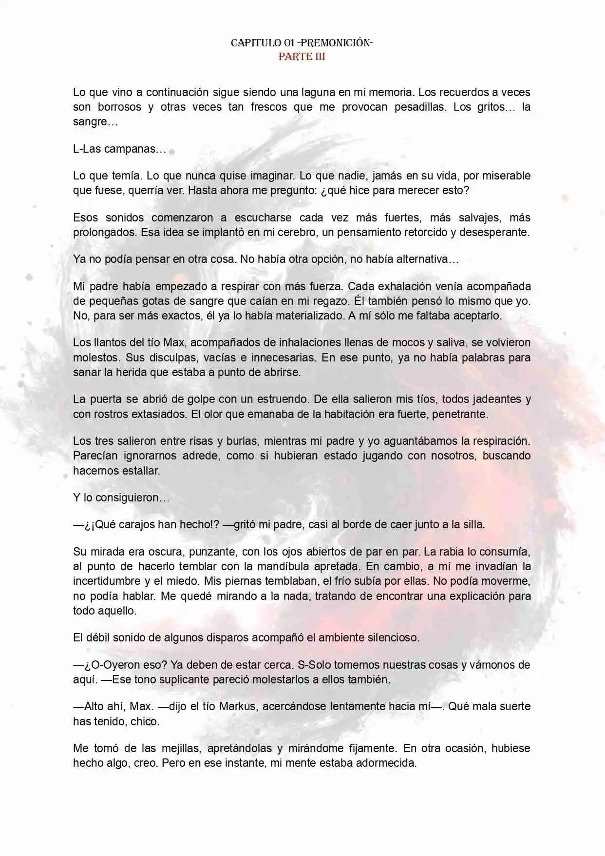 PORTADORES: ALMAS CORRUPTAS EN EL FIN DEL MUNDO (Novela) - Capítulo 1.3 - Página 1 - LectorTMOo