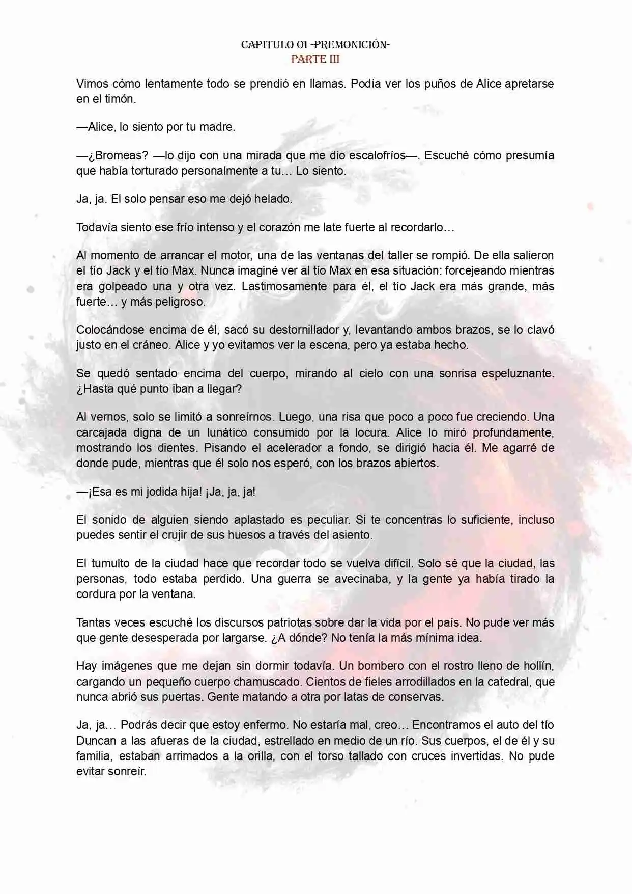 PORTADORES: ALMAS CORRUPTAS EN EL FIN DEL MUNDO (Novela) - Capítulo 1.3 - Página 9 - LectorTMOo
