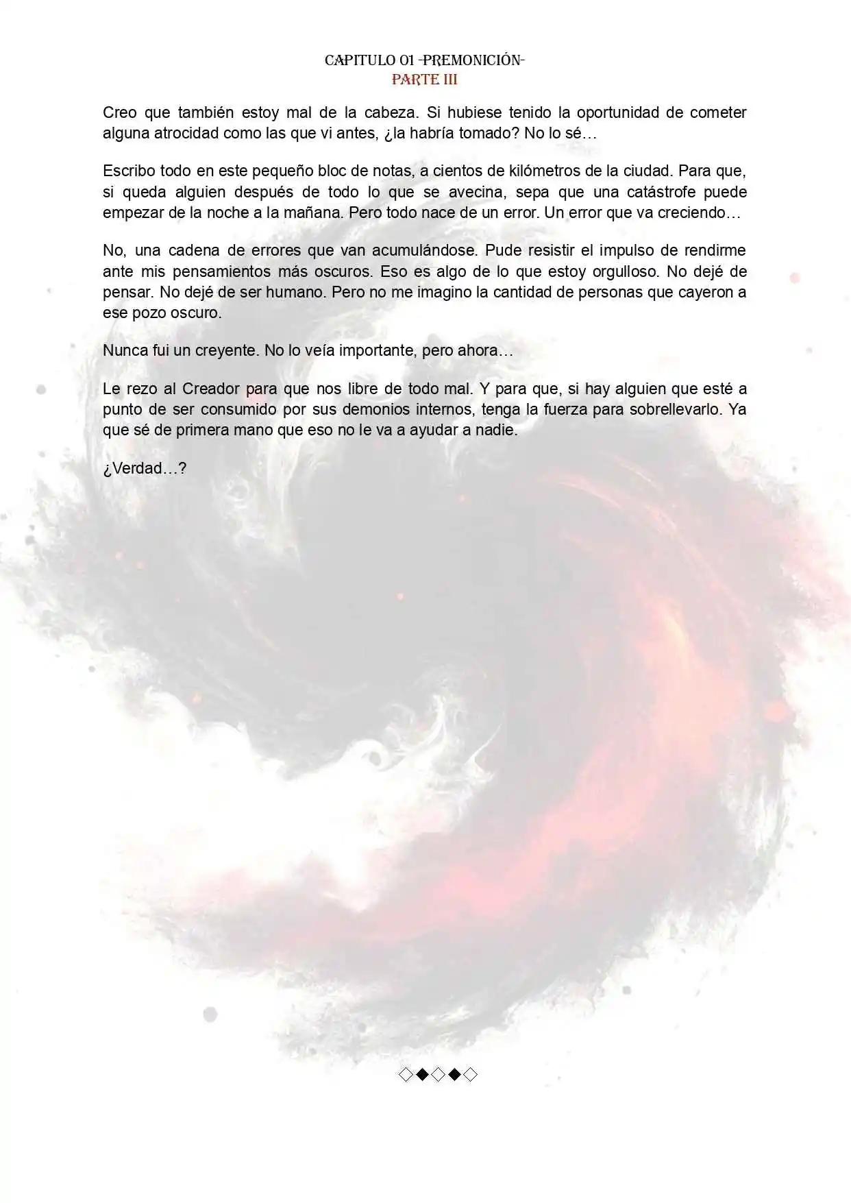 PORTADORES: ALMAS CORRUPTAS EN EL FIN DEL MUNDO (Novela) - Capítulo 1.3 - Página 10 - LectorTMOo