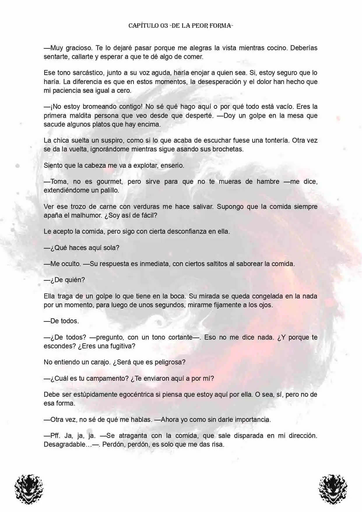 PORTADORES: ALMAS CORRUPTAS EN EL FIN DEL MUNDO (Novela) - Capítulo 3 - Página 3 - LectorTMOo