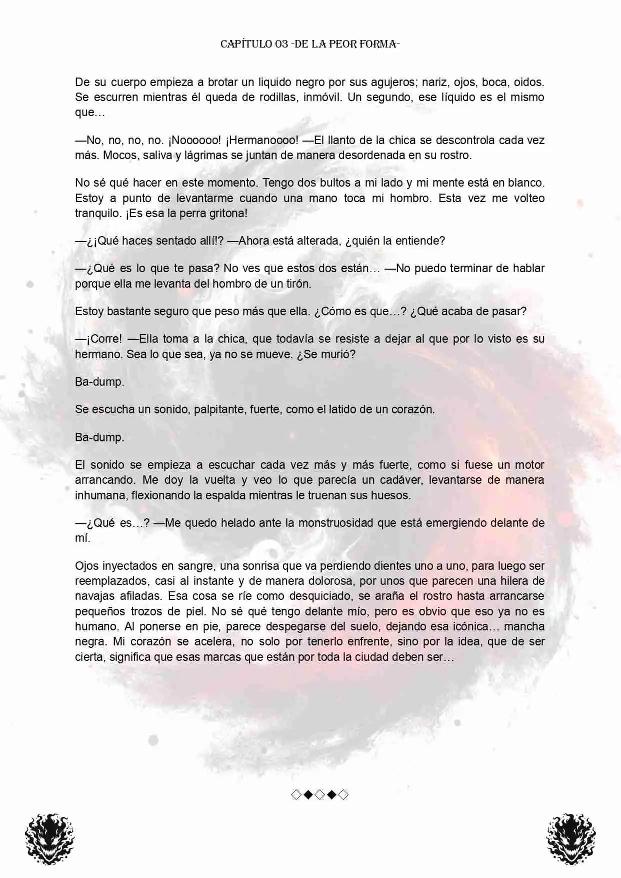 PORTADORES: ALMAS CORRUPTAS EN EL FIN DEL MUNDO (Novela) - Capítulo 3 - Página 6 - LectorTMOo