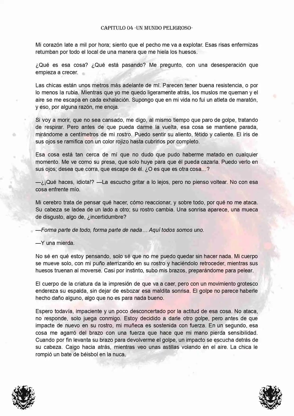 PORTADORES: ALMAS CORRUPTAS EN EL FIN DEL MUNDO (Novela) - Capítulo 4 - Página 1 - LectorTMOo