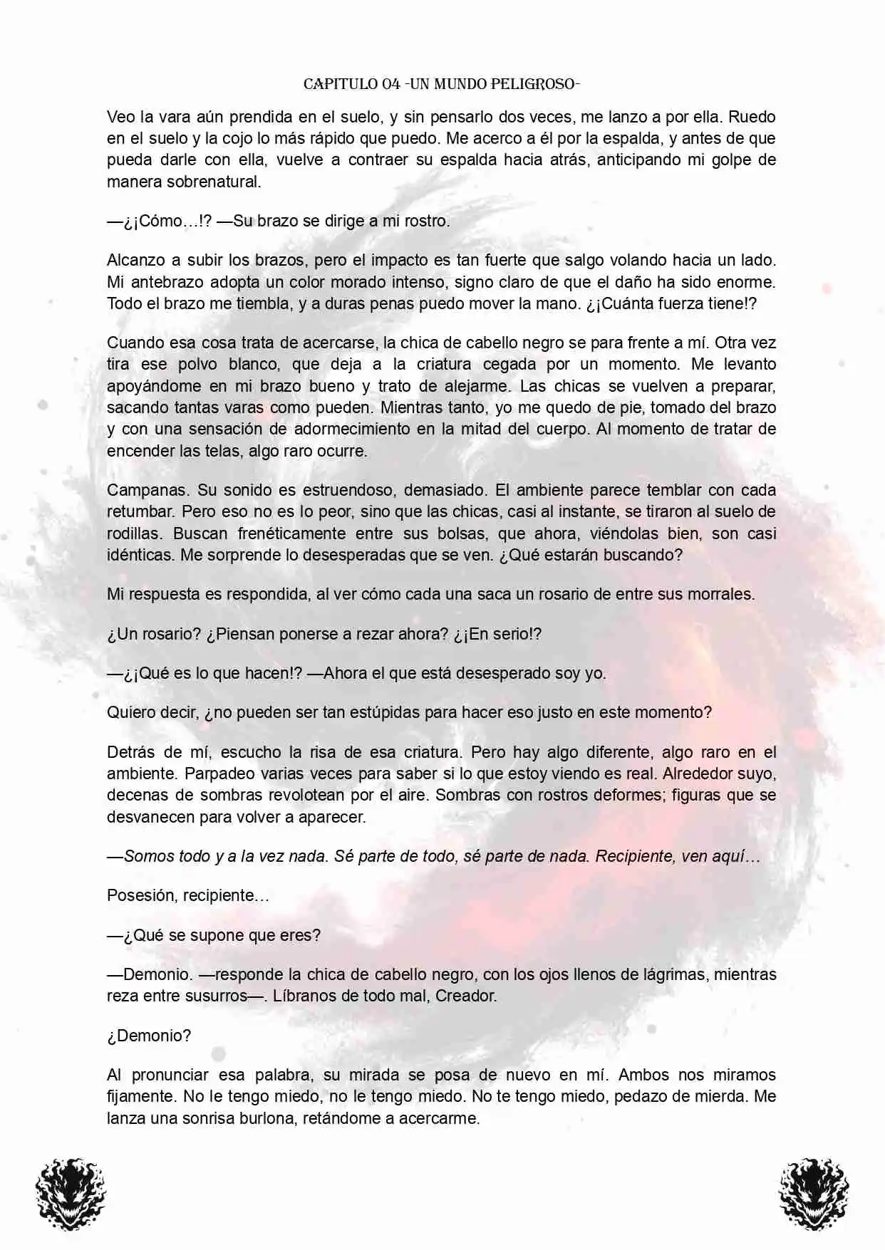 PORTADORES: ALMAS CORRUPTAS EN EL FIN DEL MUNDO (Novela) - Capítulo 4 - Página 3 - LectorTMOo