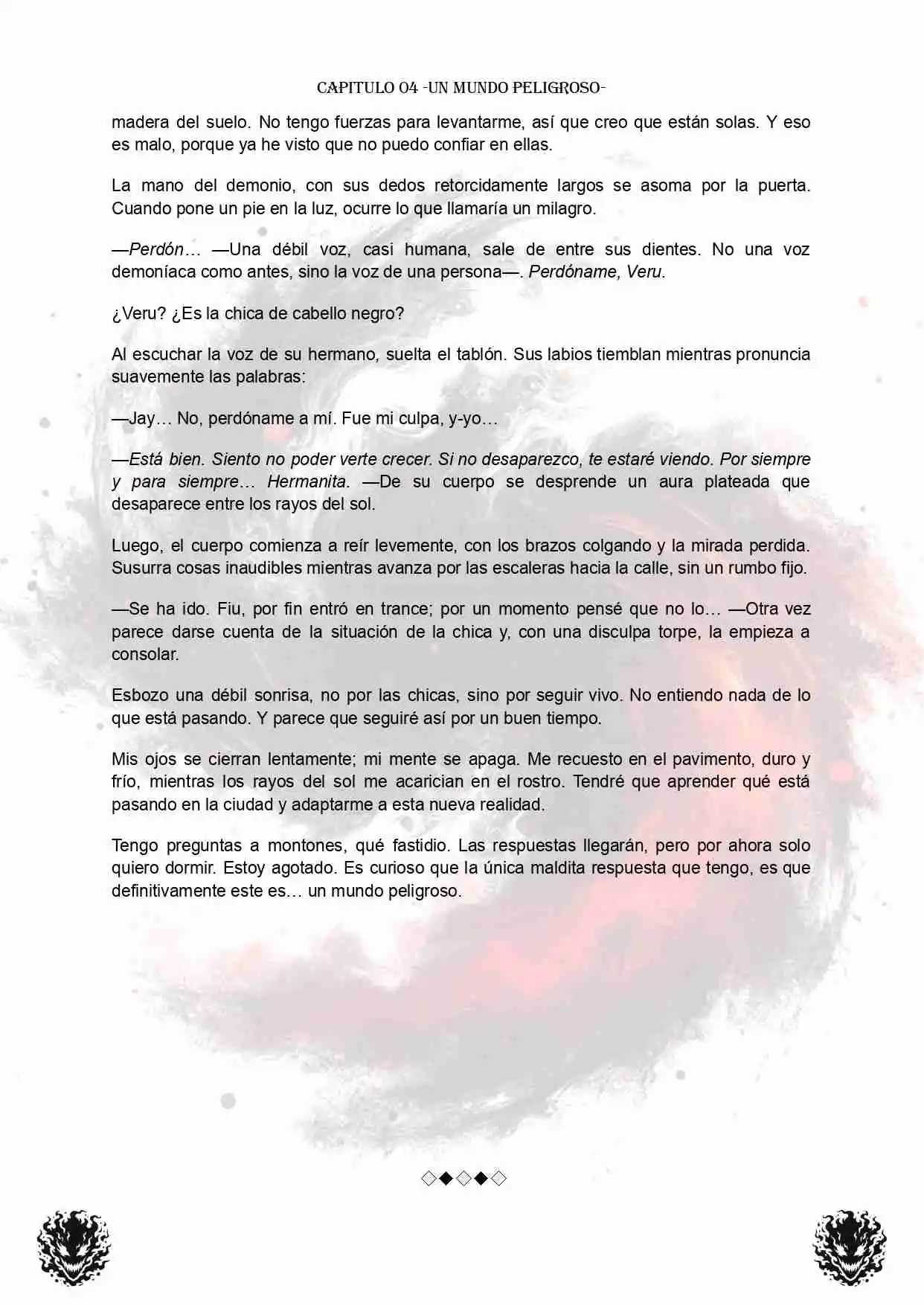 PORTADORES: ALMAS CORRUPTAS EN EL FIN DEL MUNDO (Novela) - Capítulo 4 - Página 6 - LectorTMOo