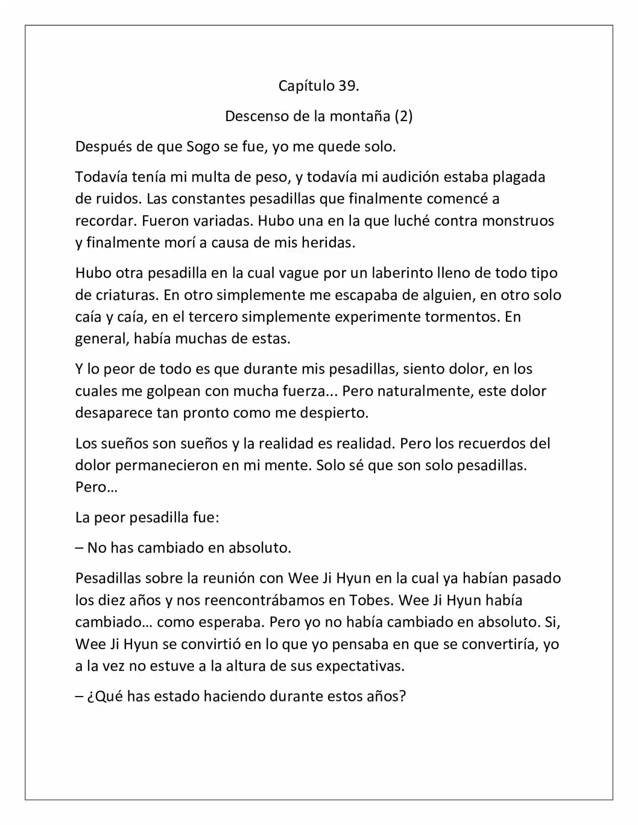 Possessing Nothing (Novela) - Capítulo 39 - Página 1 - LectorTMOo