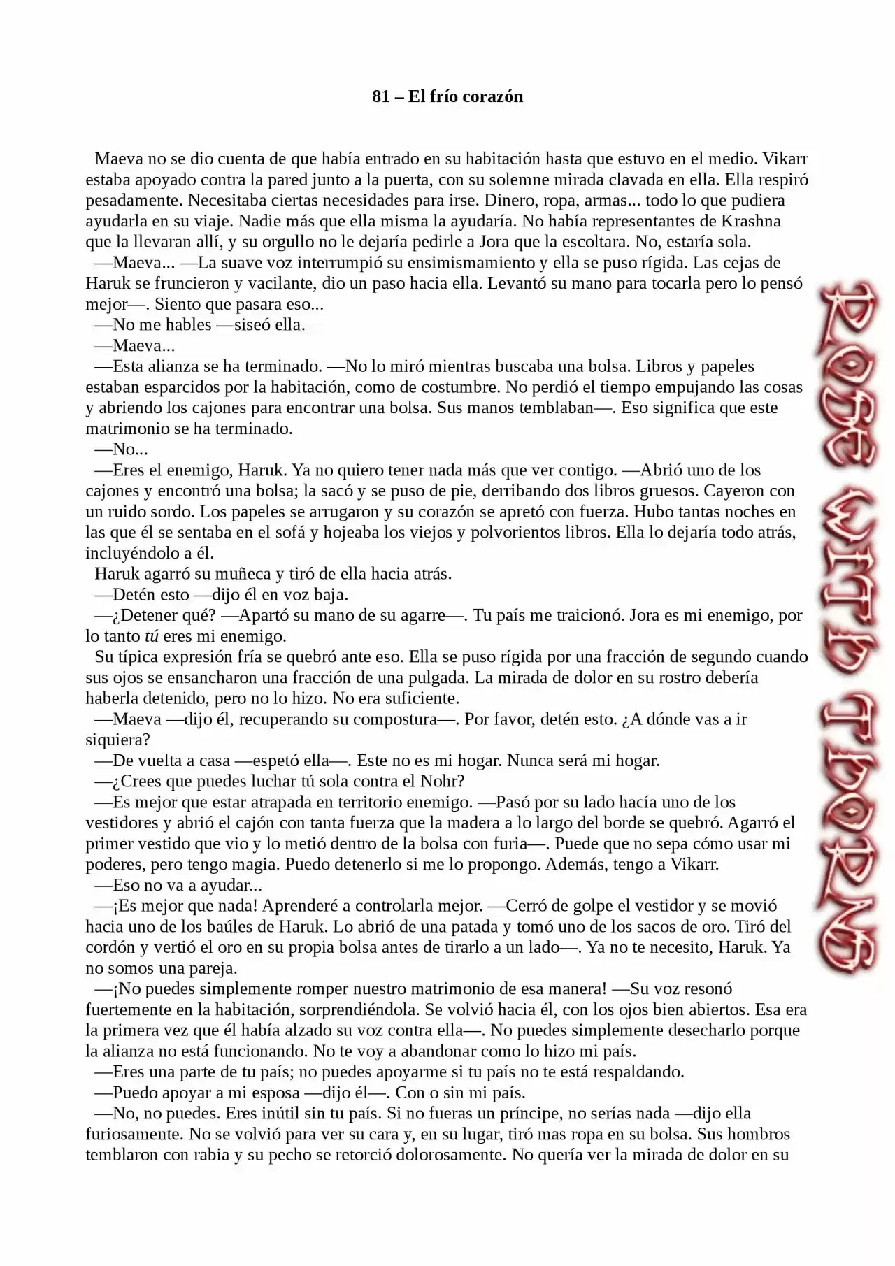 Príncipe De Seda Y Espino (Novela) - Capítulo 81 - Página 1 - LectorTMOo