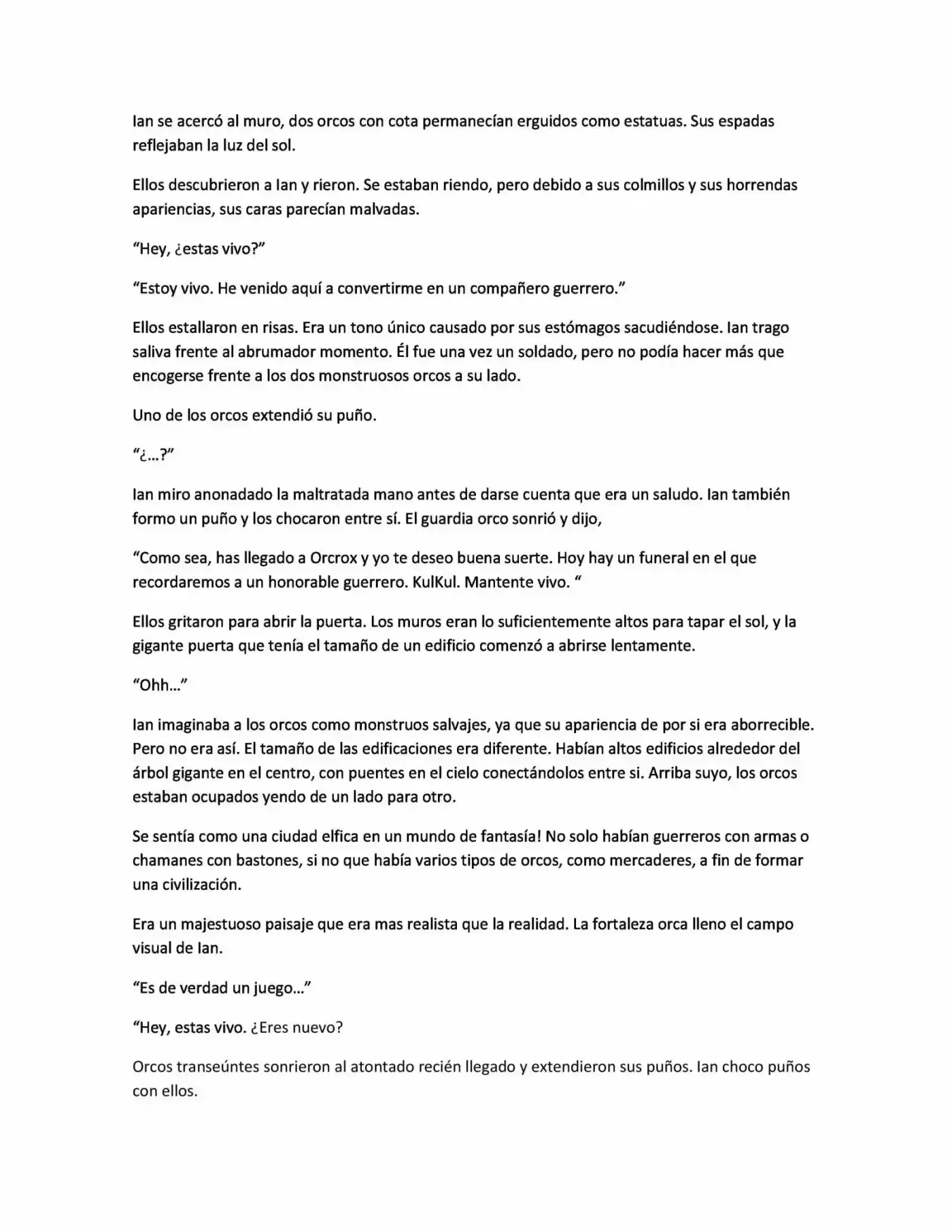 Praise The Orc! (Novela) - Capítulo 3 - Página 1 - LectorTMOo