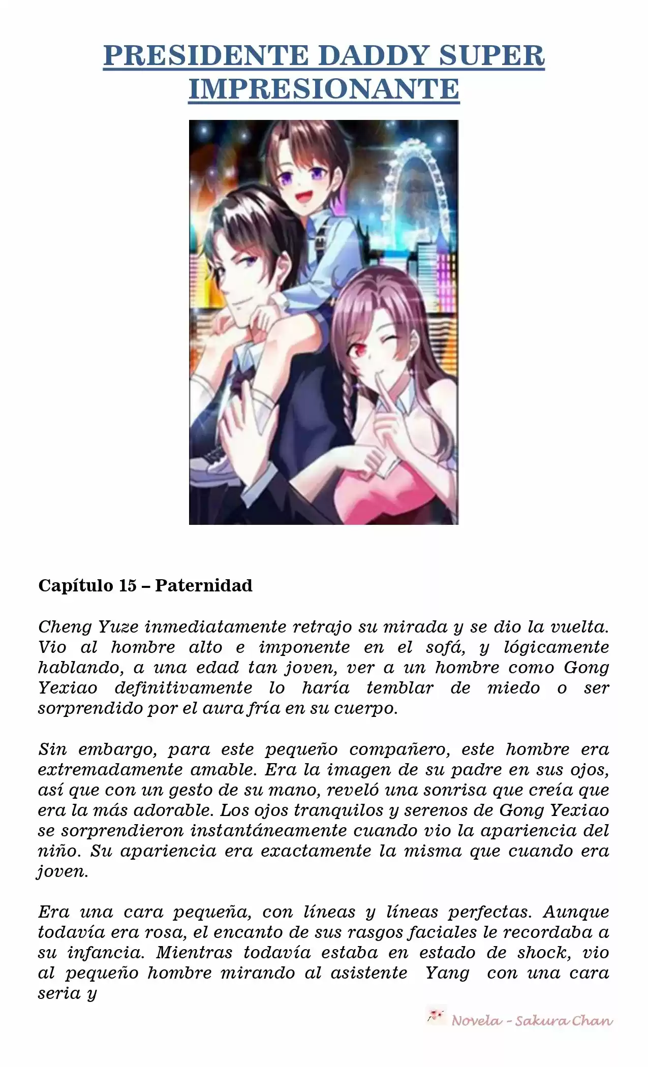 President Daddy Super Awesome (Novela) - Capítulo 15 - Página 1 - LectorTMOo
