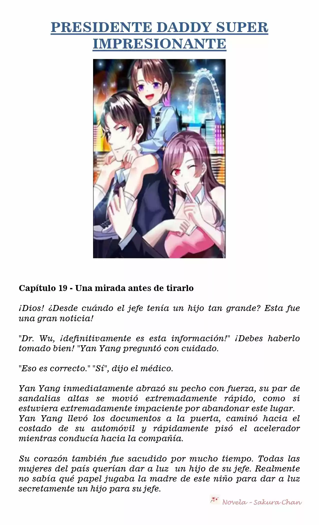President Daddy Super Awesome (Novela) - Capítulo 19 - Página 1 - LectorTMOo