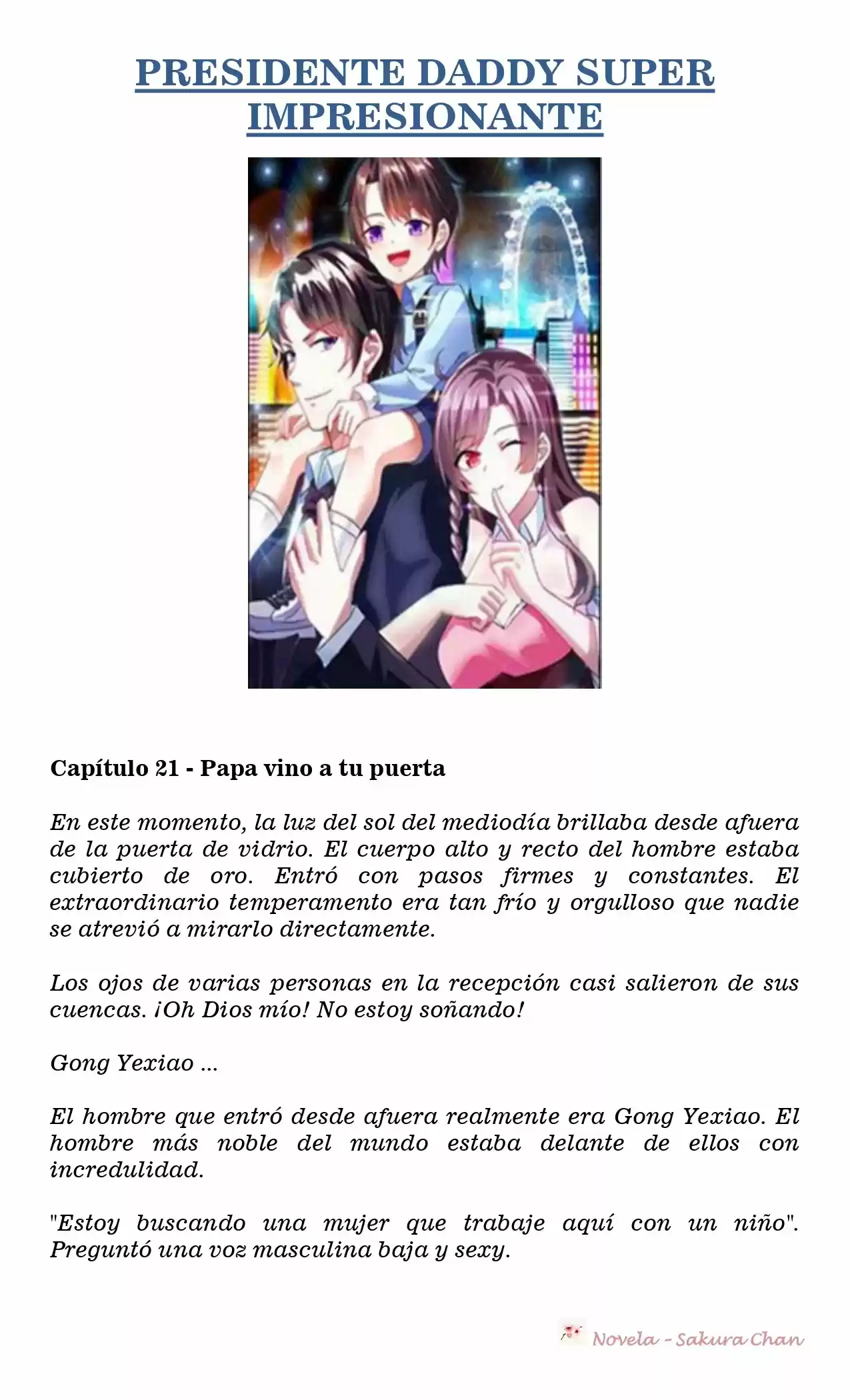 President Daddy Super Awesome (Novela) - Capítulo 21 - Página 1 - LectorTMOo