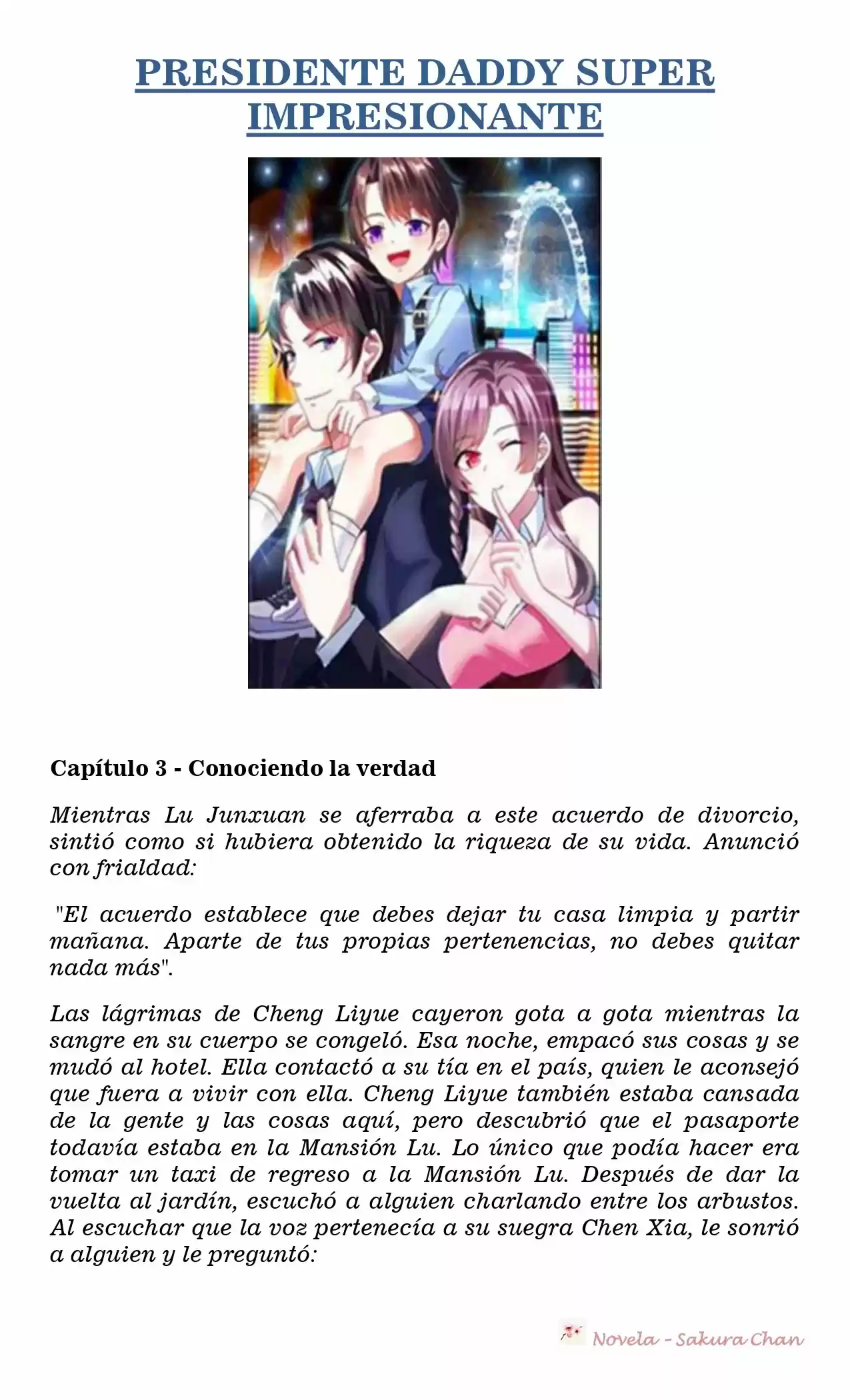 President Daddy Super Awesome (Novela) - Capítulo 3 - Página 1 - LectorTMOo