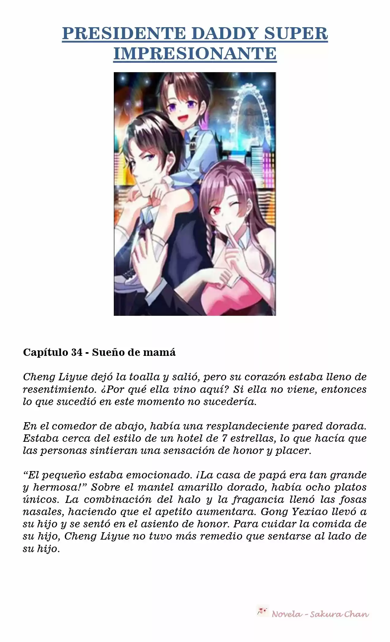 President Daddy Super Awesome (Novela) - Capítulo 34 - Página 1 - LectorTMOo