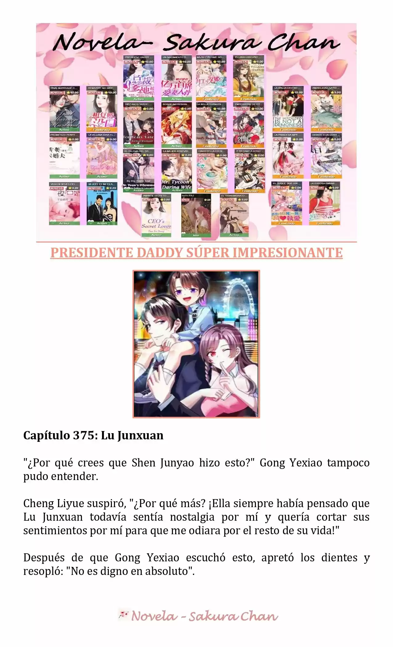 President Daddy Super Awesome (Novela) - Capítulo 375 - Página 1 - LectorTMOo