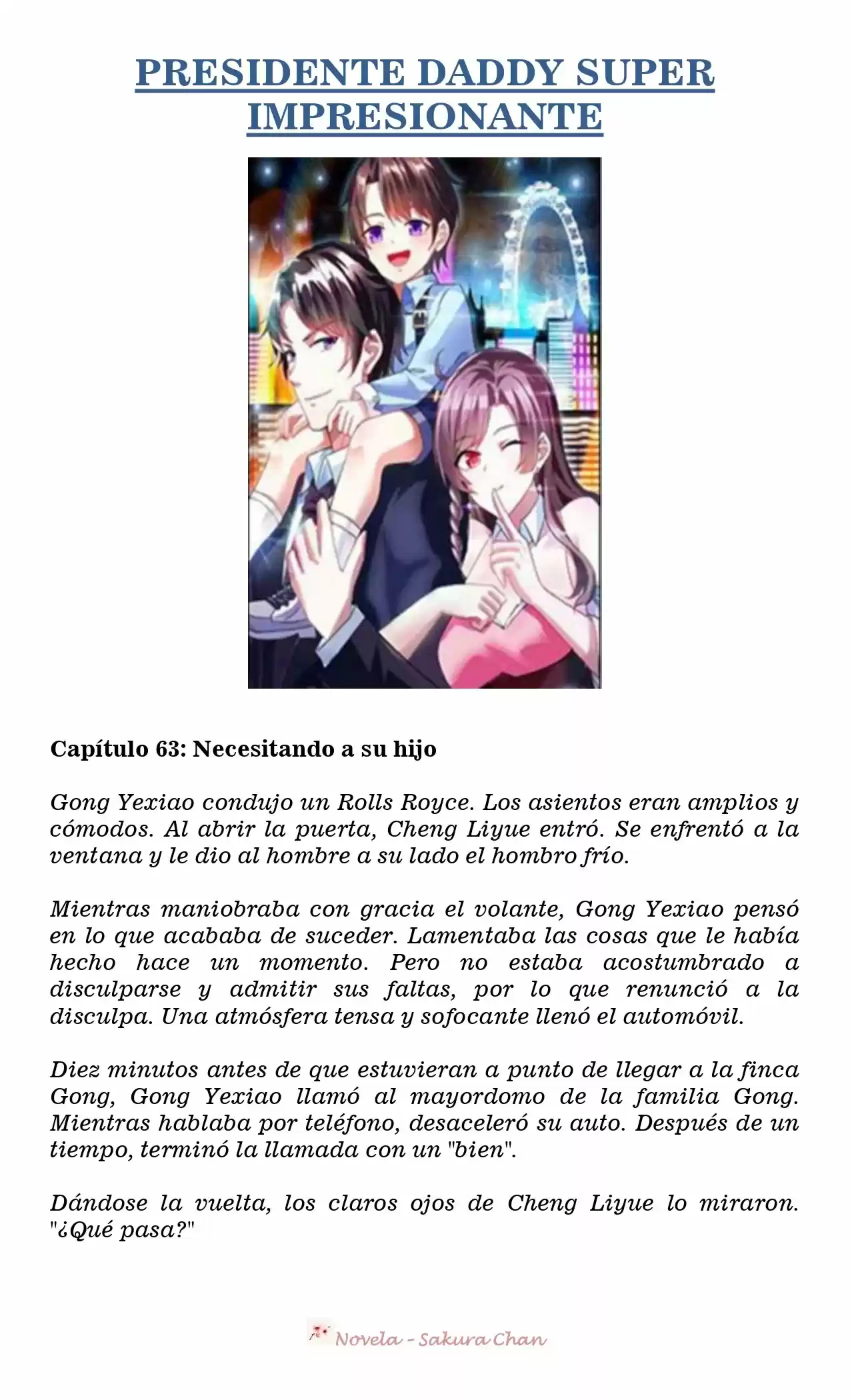 President Daddy Super Awesome (Novela) - Capítulo 63 - Página 1 - LectorTMOo