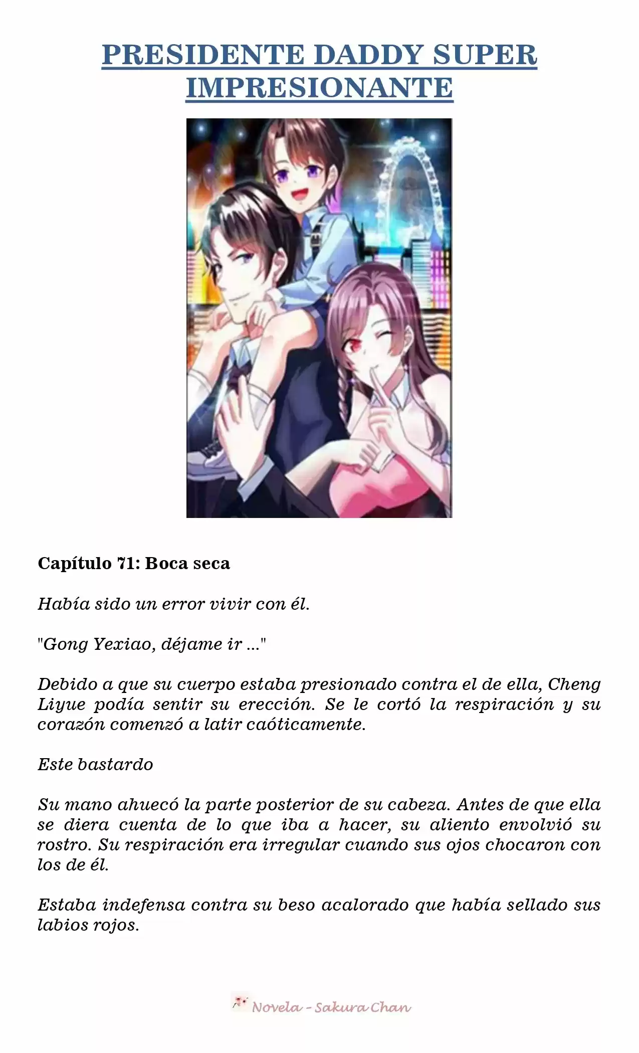 President Daddy Super Awesome (Novela) - Capítulo 71 - Página 1 - LectorTMOo