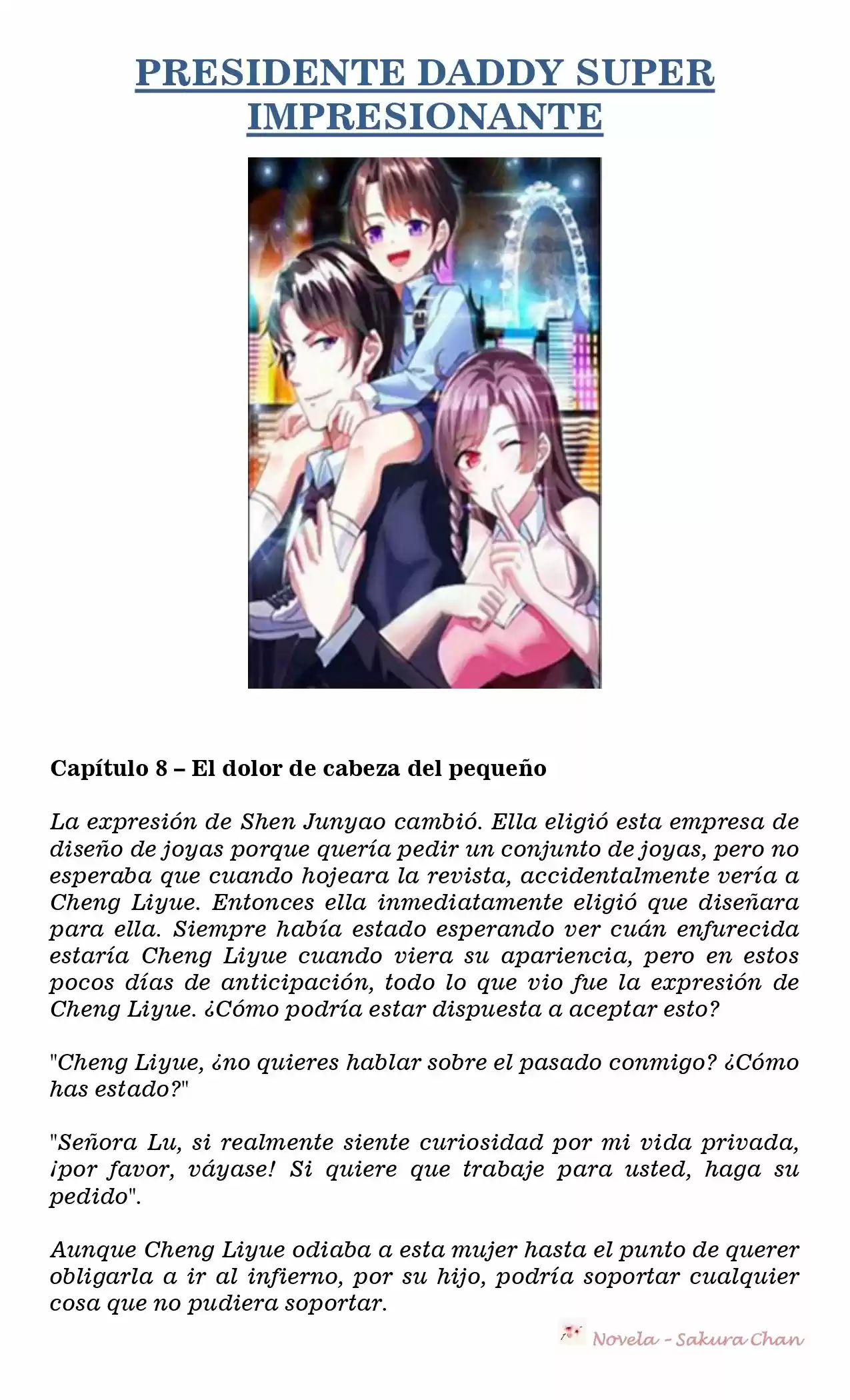 President Daddy Super Awesome (Novela) - Capítulo 8 - Página 1 - LectorTMOo