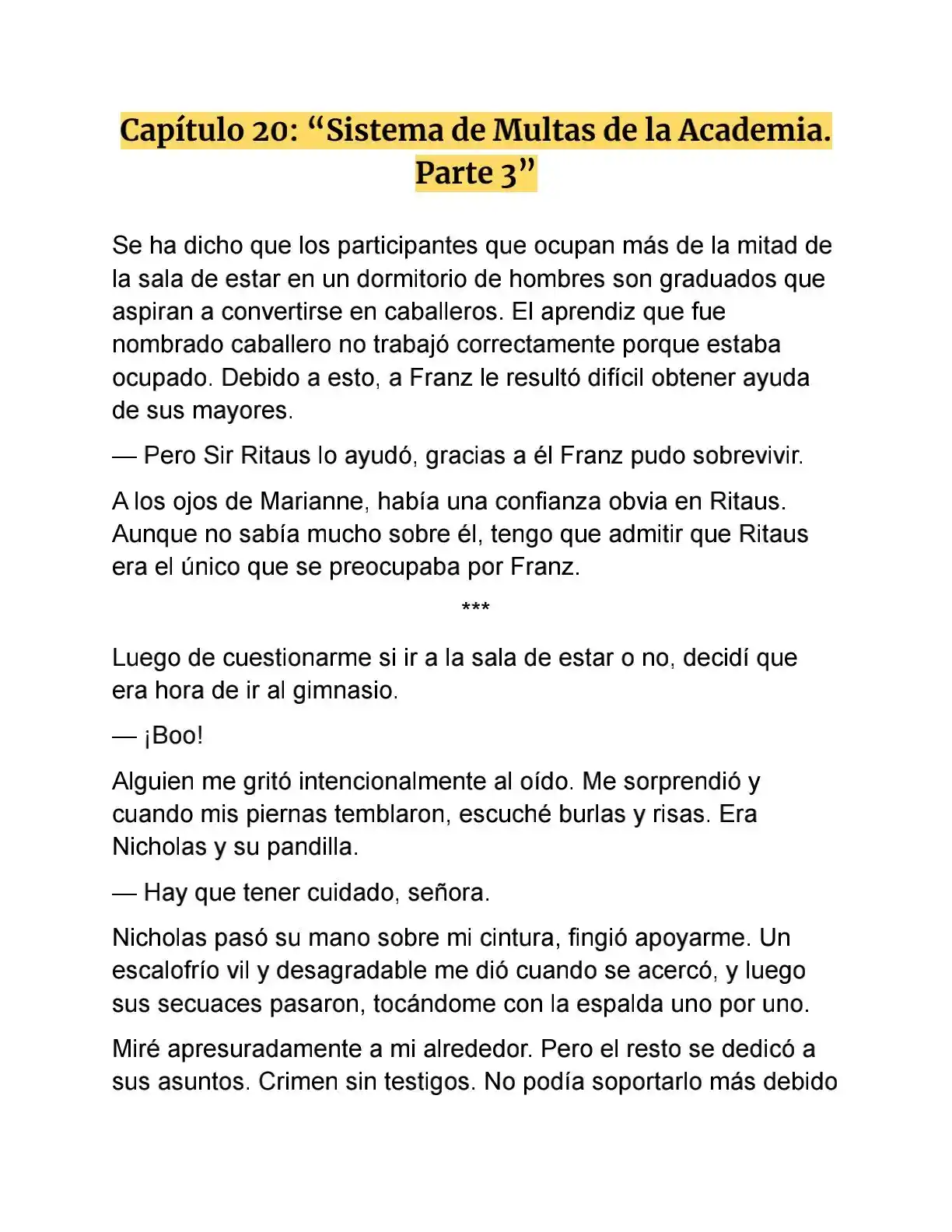 Primero Escondamos A Mi Hermano (Novela) - Capítulo 20 - Página 4 - LectorTMOo