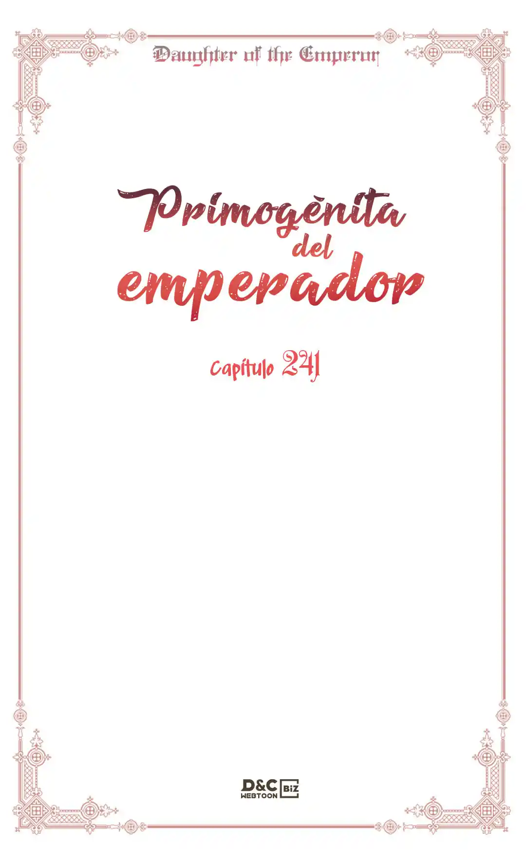 Primogénita Del Emperador - Capítulo 241 - Página 1 - LectorTMOo