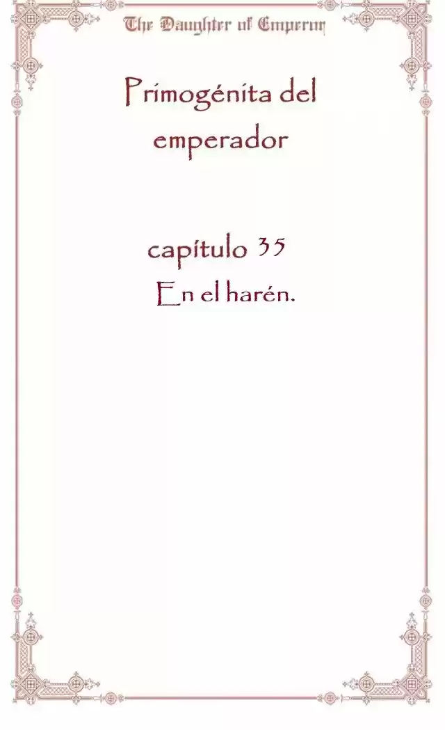 Primogénita Del Emperador - Capítulo 35 - Página 3 - LectorTMOo
