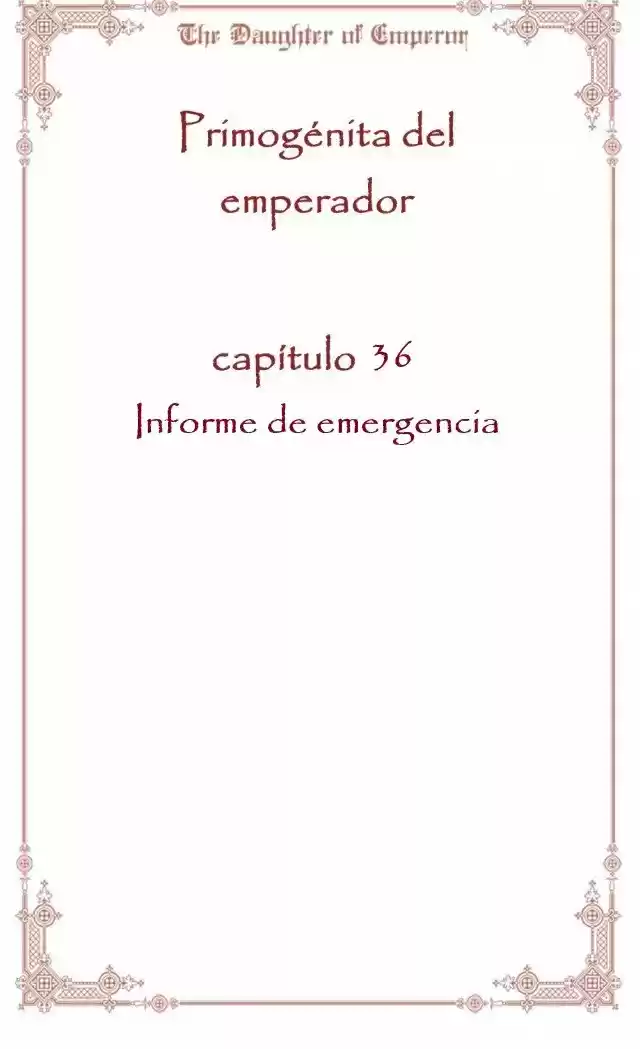 Primogénita Del Emperador - Capítulo 36 - Página 3 - LectorTMOo