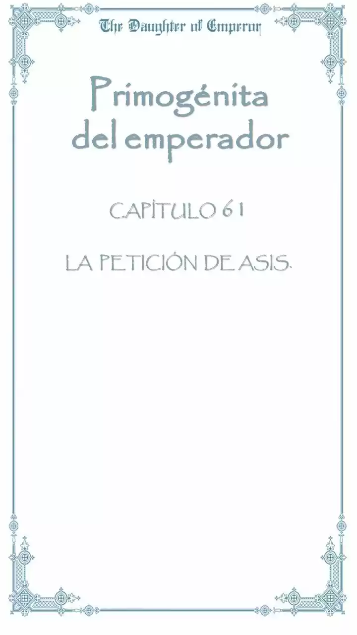 Primogénita Del Emperador - Capítulo 61 - Página 5 - LectorTMOo