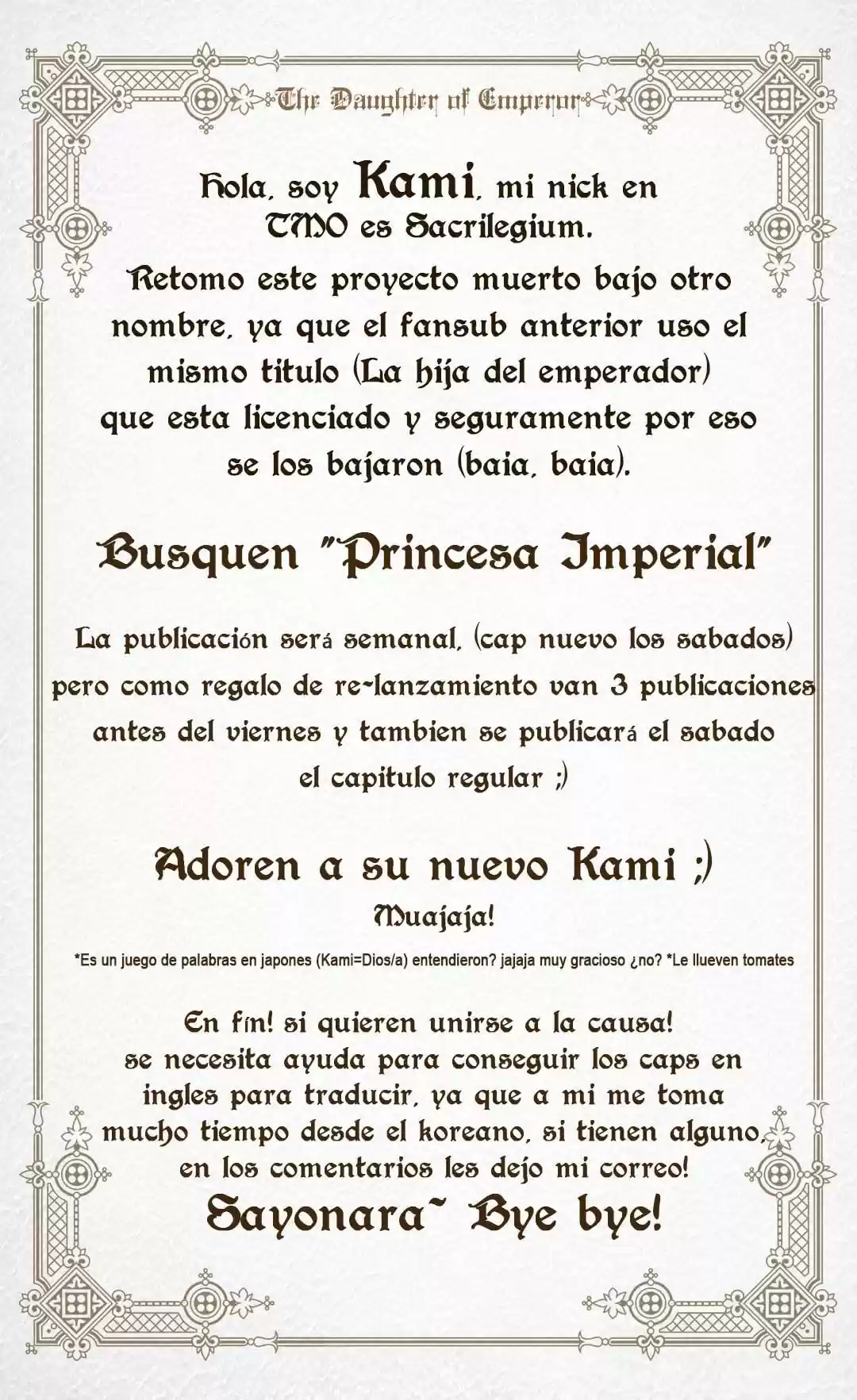 Princesa Imperial - Capítulo 2 - Página 2 - LectorTMOo