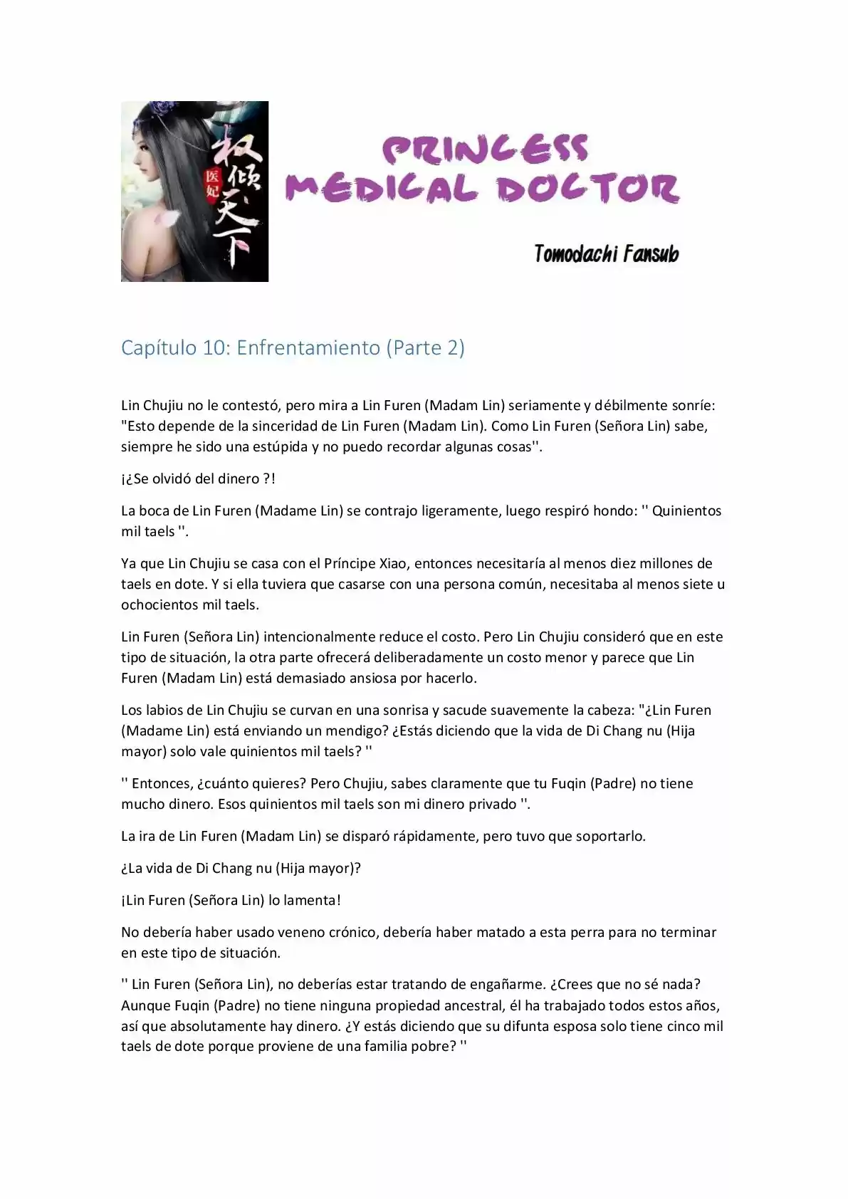 Princess Medical Doctor (Novela) - Capítulo 10.20 - Página 1 - LectorTMOo