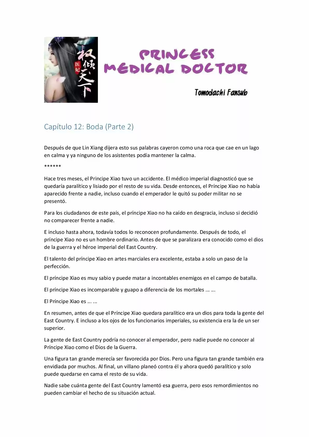 Princess Medical Doctor (Novela) - Capítulo 12.20 - Página 1 - LectorTMOo