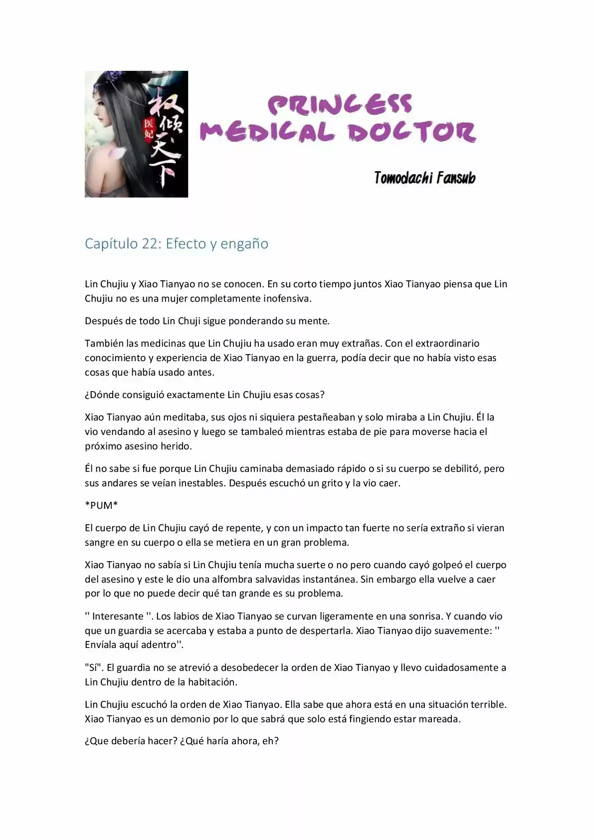 Princess Medical Doctor (Novela) - Capítulo 22 - Página 1 - LectorTMOo