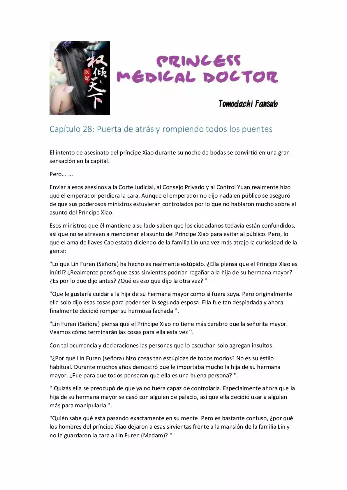 Princess Medical Doctor (Novela) - Capítulo 28 - Página 1 - LectorTMOo