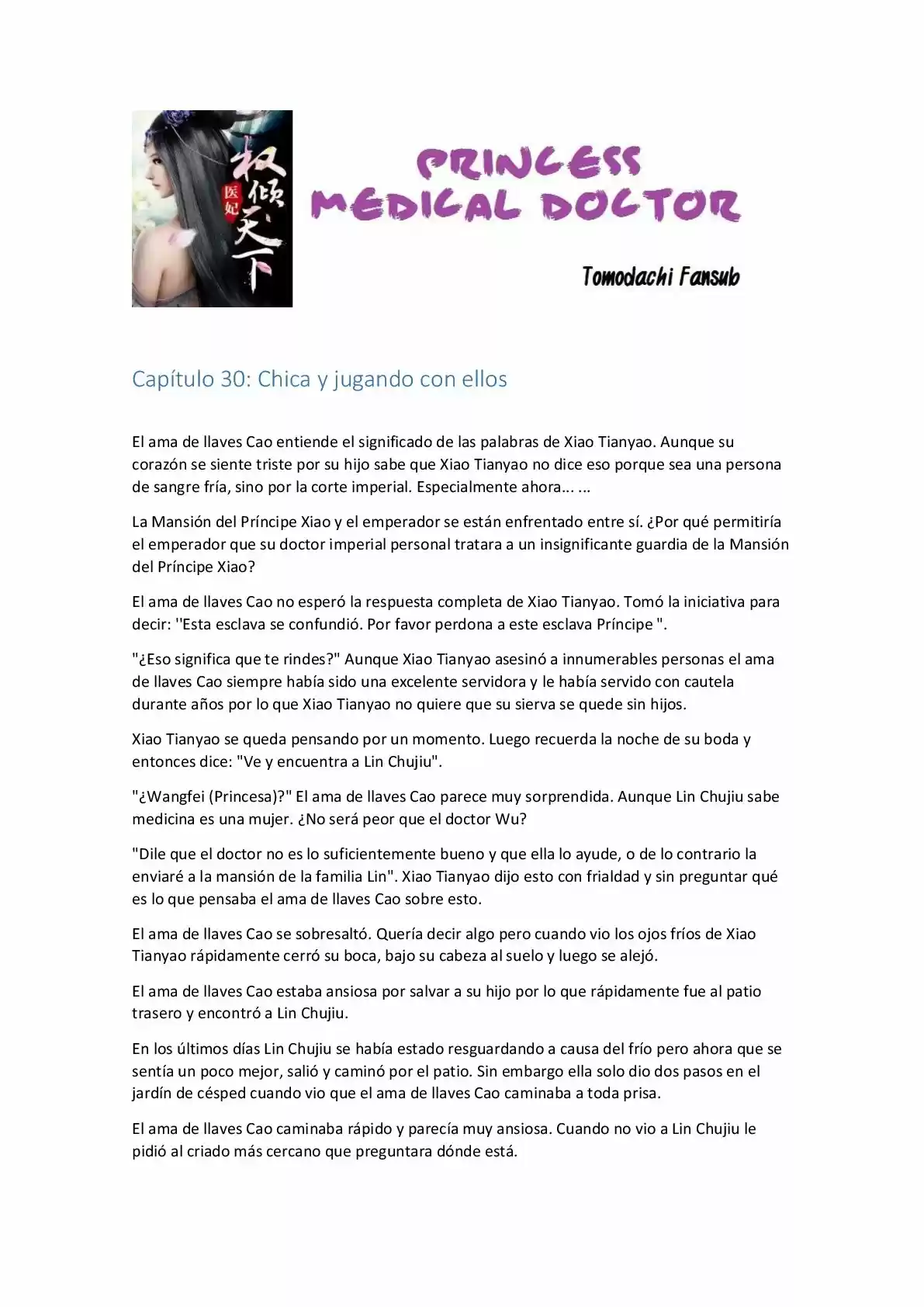 Princess Medical Doctor (Novela) - Capítulo 30 - Página 1 - LectorTMOo