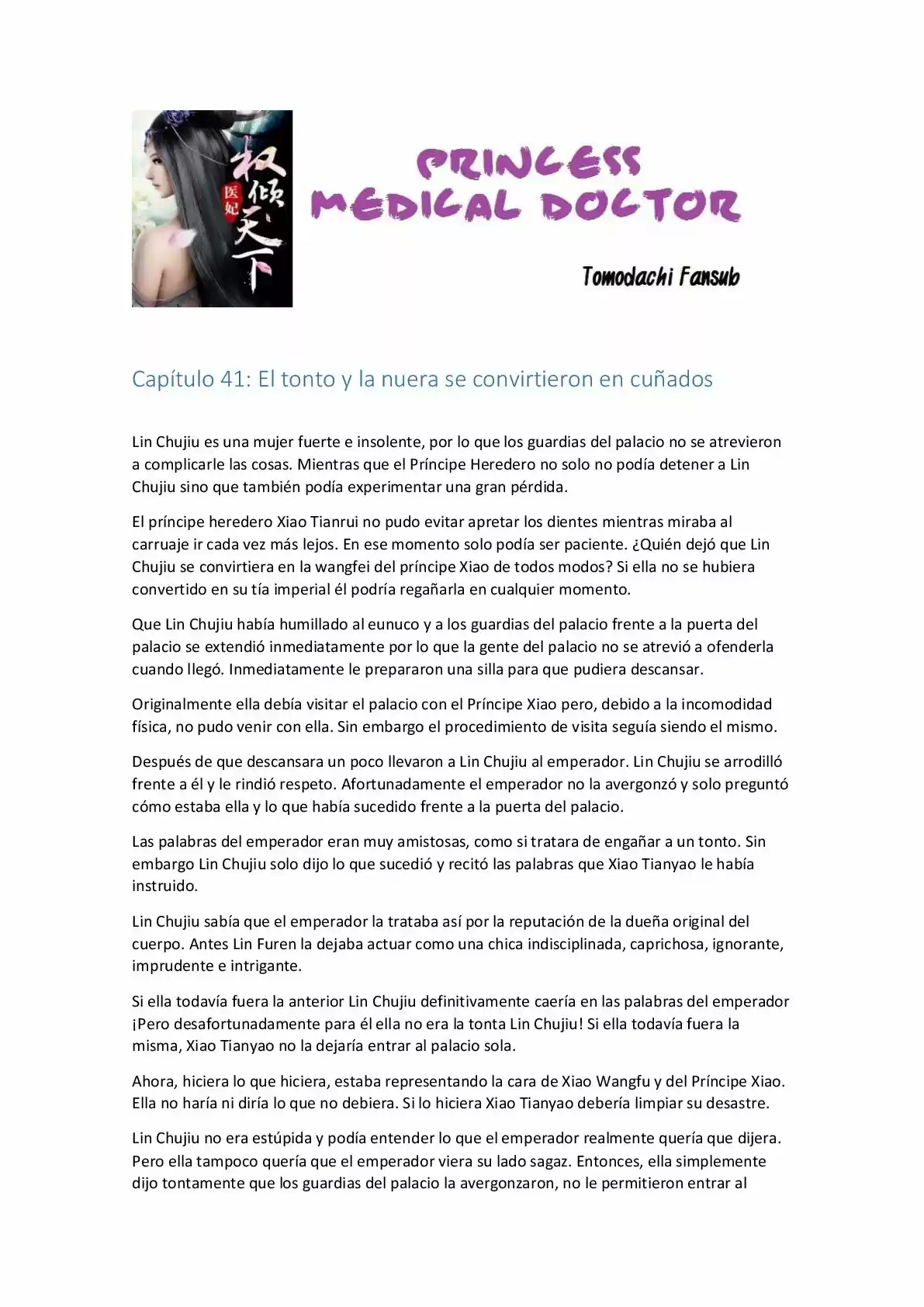 Princess Medical Doctor (Novela) - Capítulo 41 - Página 1 - LectorTMOo