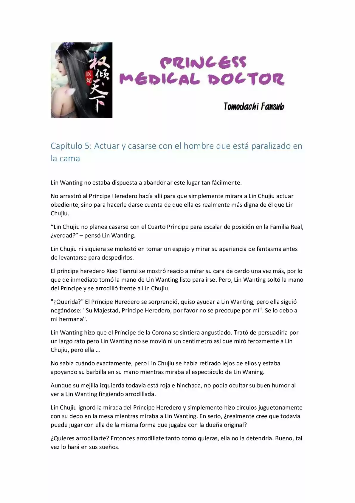 Princess Medical Doctor (Novela) - Capítulo 5 - Página 1 - LectorTMOo