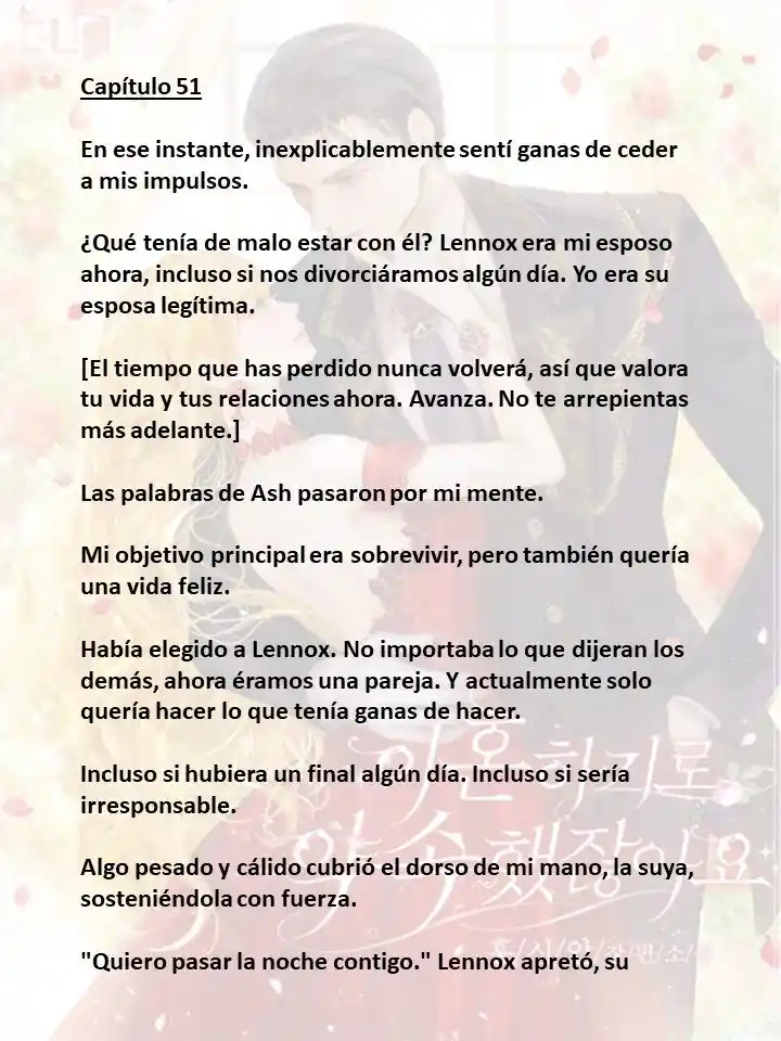 Prometiste Divorciarte De Mí (Novela) - Capítulo 51 - Página 1 - LectorTMOo