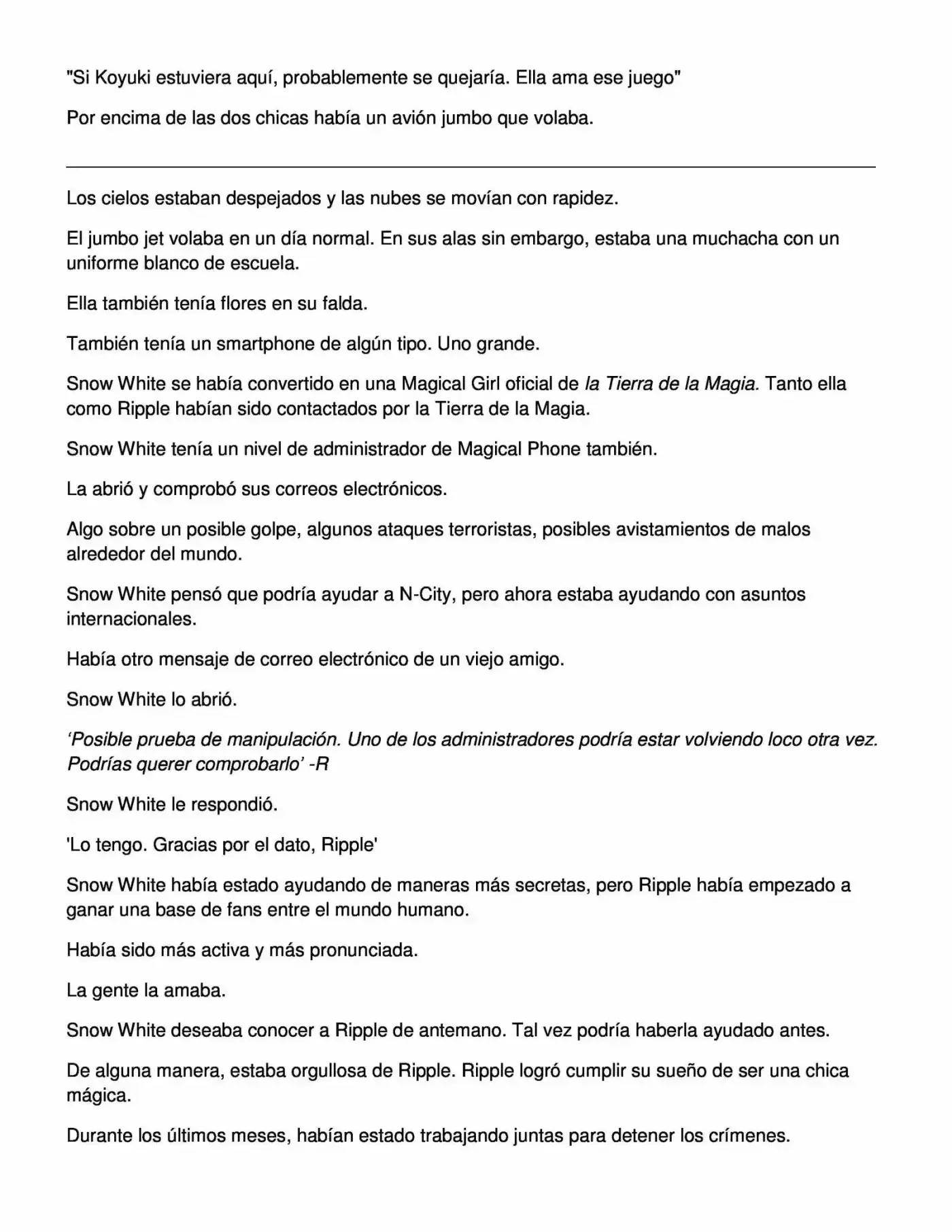 Proyecto De Crianza De Chicas Mágicas - Light Novel (Novela) - Capítulo 9 - Página 15 - LectorTMOo