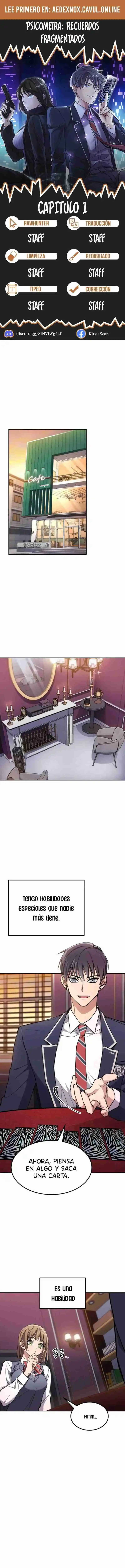 Psicómetra: Recuerdos Fragmentados - Capítulo 1 - Página 1 - LectorTMOo