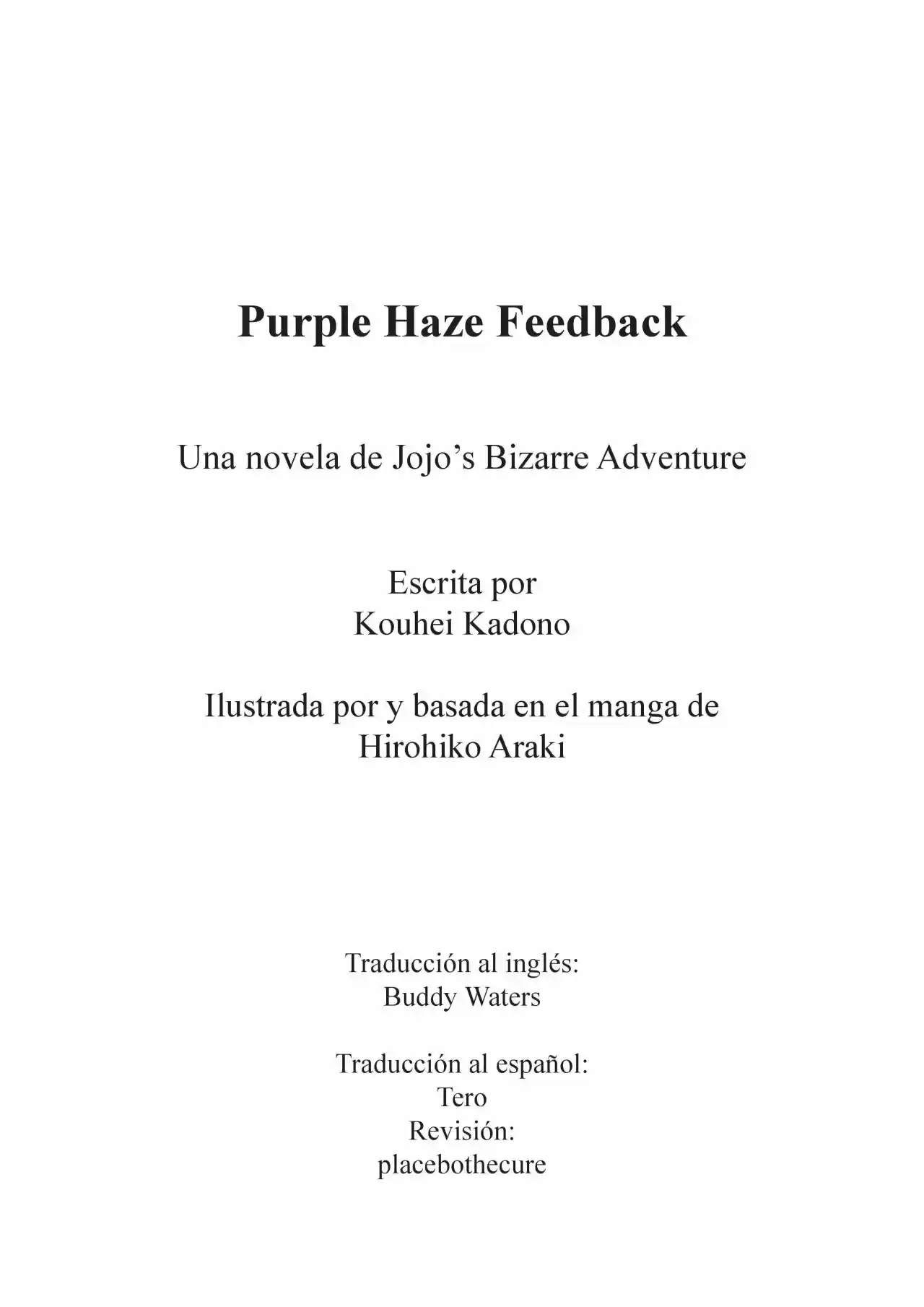 Purple Haze Feedback (Novela) - Capítulo 1 - Página 2 - LectorTMOo