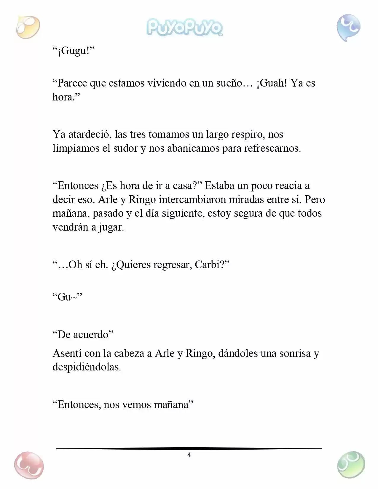 Puyo Puyo: La Feria Espacial De Satan (Novela) - Capítulo 1 - Página 5 - LectorTMOo