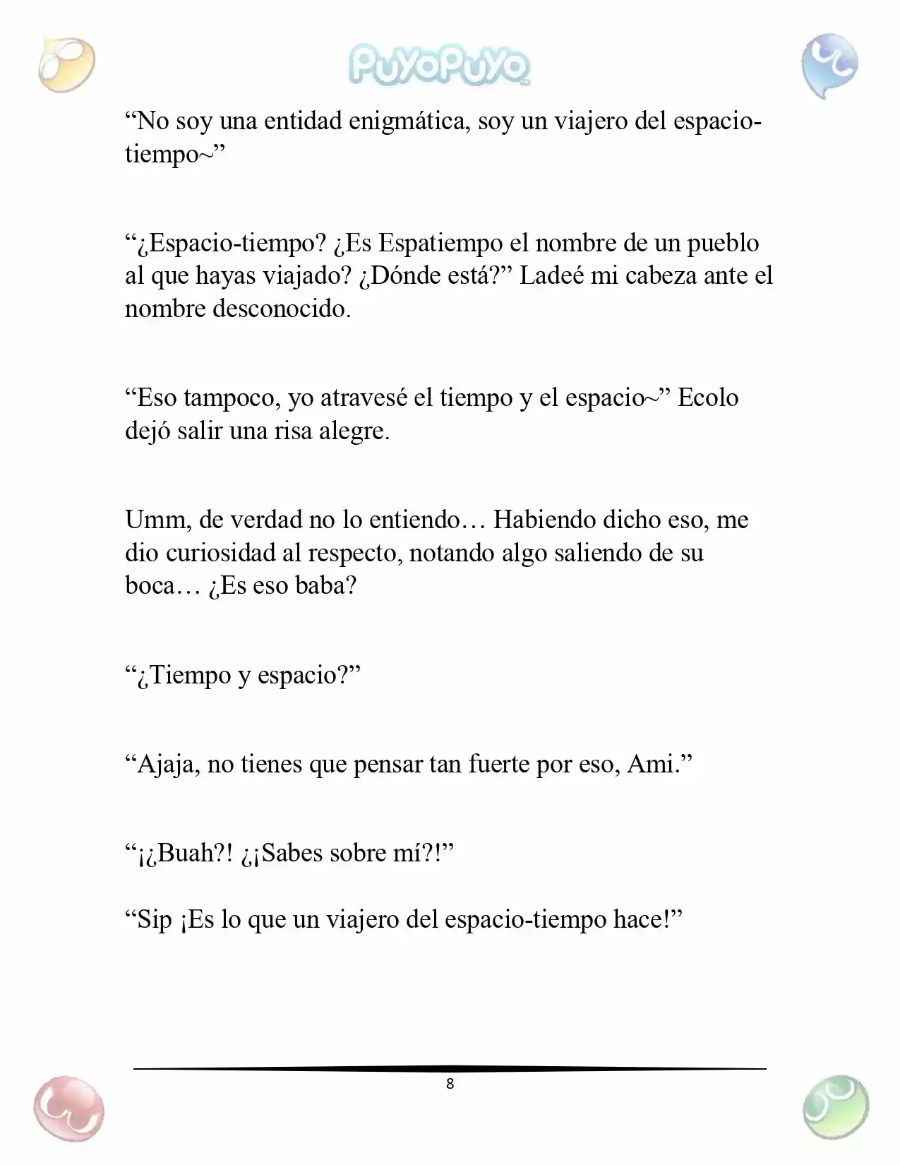 Puyo Puyo: La Feria Espacial De Satan (Novela) - Capítulo 1 - Página 9 - LectorTMOo