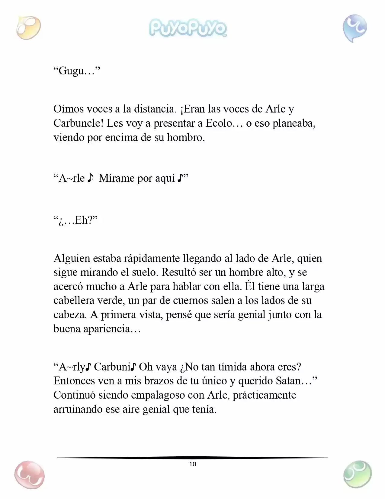Puyo Puyo: La Feria Espacial De Satan (Novela) - Capítulo 1 - Página 11 - LectorTMOo