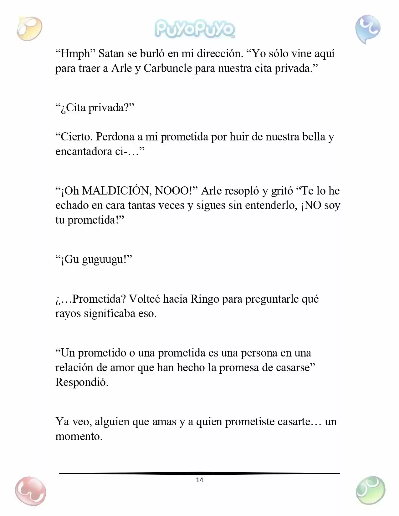 Puyo Puyo: La Feria Espacial De Satan (Novela) - Capítulo 1 - Página 15 - LectorTMOo
