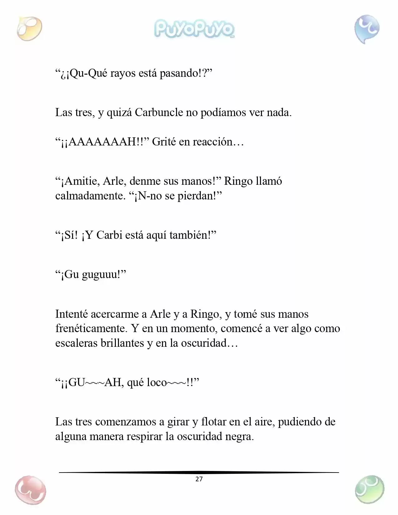 Puyo Puyo: La Feria Espacial De Satan (Novela) - Capítulo 1 - Página 28 - LectorTMOo