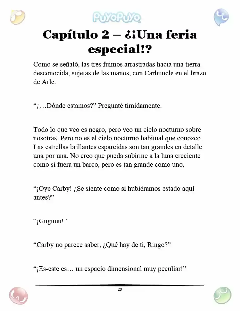 Puyo Puyo: La Feria Espacial De Satan (Novela) - Capítulo 2 - Página 3 - LectorTMOo