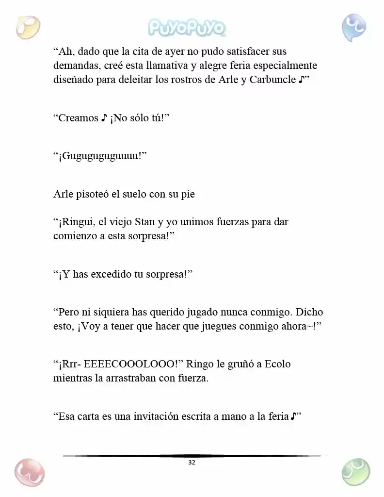 Puyo Puyo: La Feria Espacial De Satan (Novela) - Capítulo 2 - Página 6 - LectorTMOo