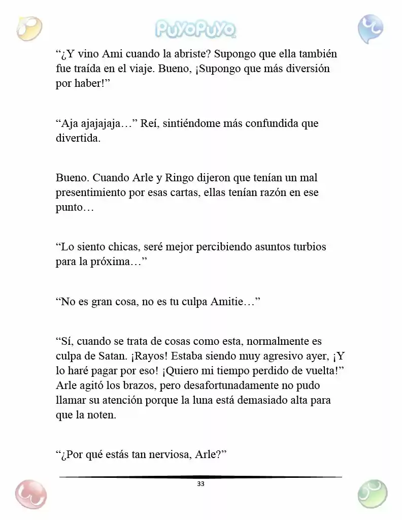 Puyo Puyo: La Feria Espacial De Satan (Novela) - Capítulo 2 - Página 7 - LectorTMOo