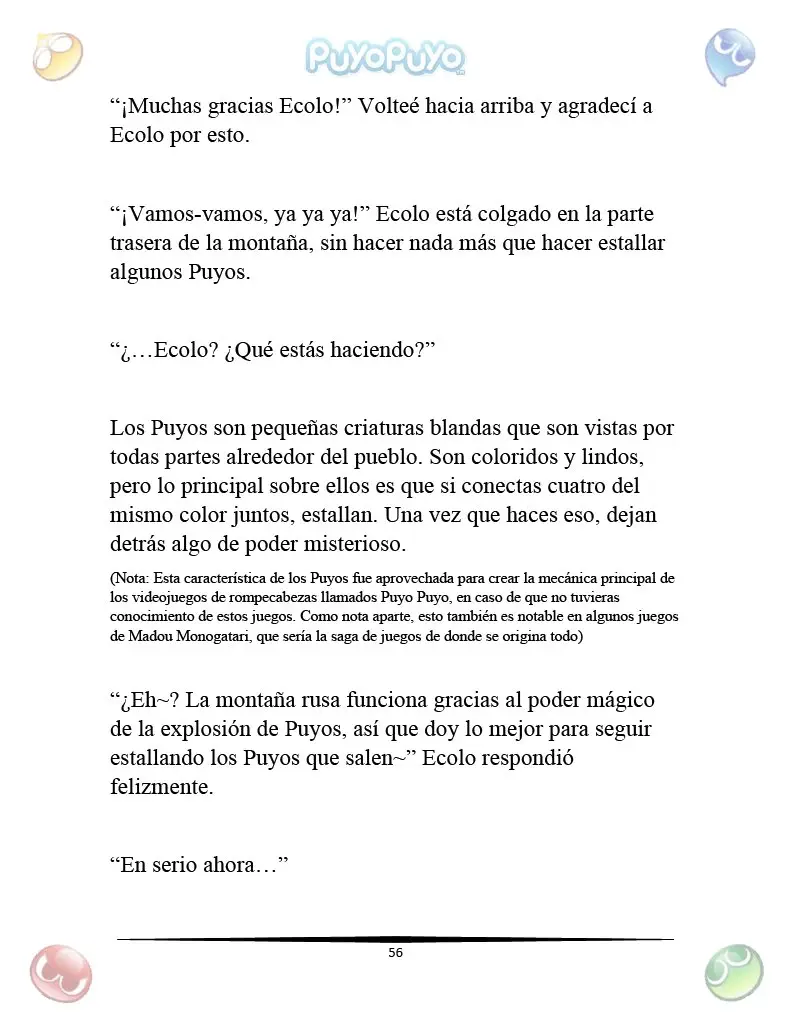 Puyo Puyo: La Feria Espacial De Satan (Novela) - Capítulo 3 - Página 17 - LectorTMOo