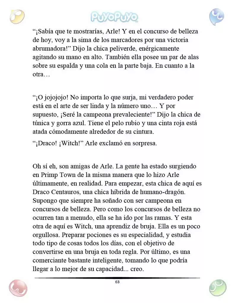 Puyo Puyo: La Feria Espacial De Satan (Novela) - Capítulo 4 - Página 7 - LectorTMOo