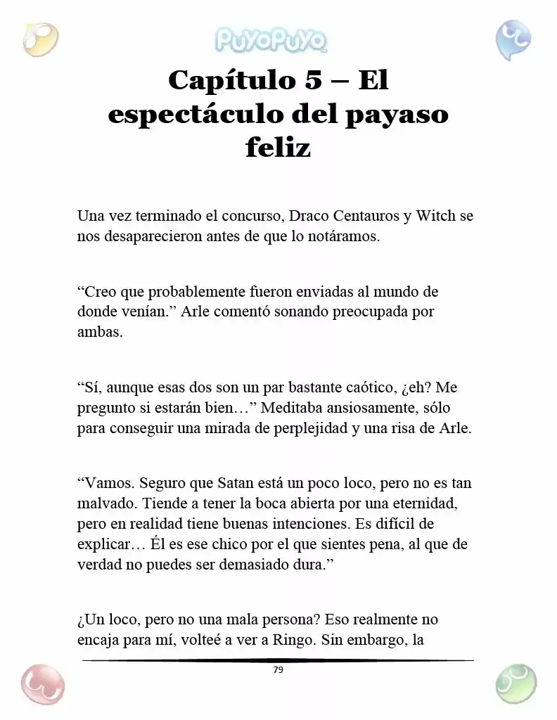 Puyo Puyo: La Feria Espacial De Satan (Novela) - Capítulo 5 - Página 3 - LectorTMOo
