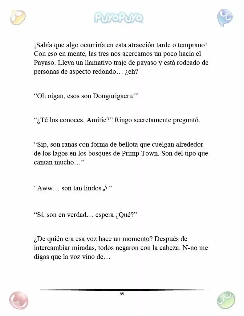 Puyo Puyo: La Feria Espacial De Satan (Novela) - Capítulo 5 - Página 9 - LectorTMOo