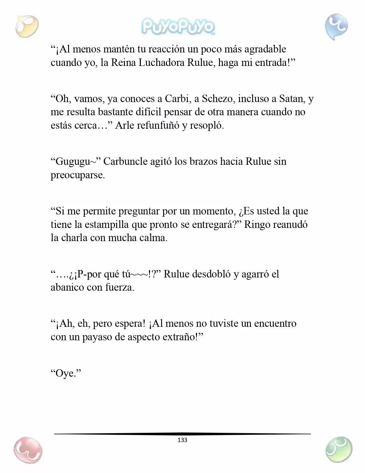 Puyo Puyo: La Feria Espacial De Satan (Novela) - Capítulo 7 - Página 5 - LectorTMOo
